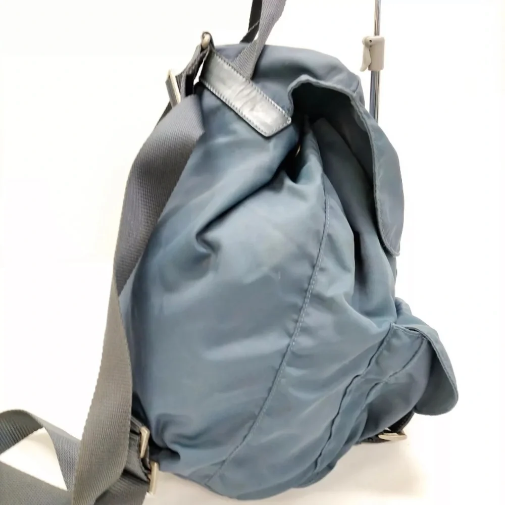 Prada Backpack Bag Blue Nylon